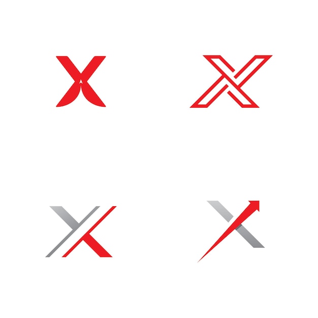 Szablon Projektu Logo Litery X Wektor Symbol Logo Firmy