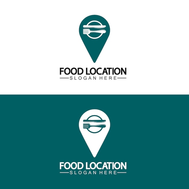 Szablon Projektu Logo Lokalizacji żywności