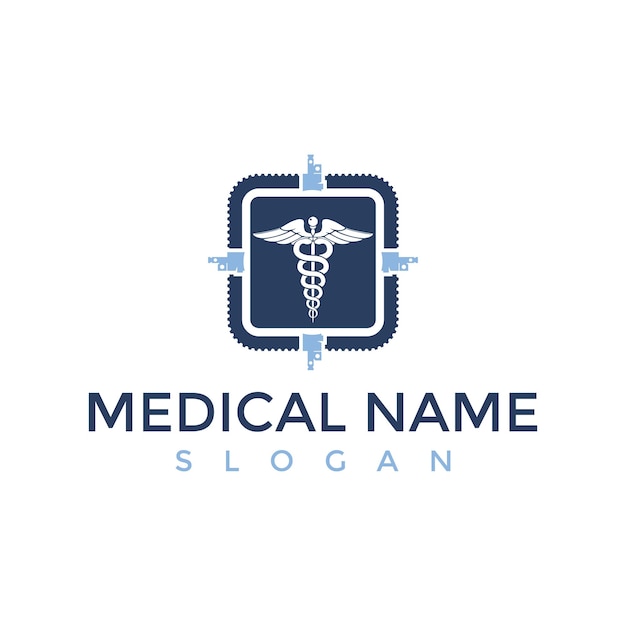 Szablon projektu logo medycznego kaduceusza
