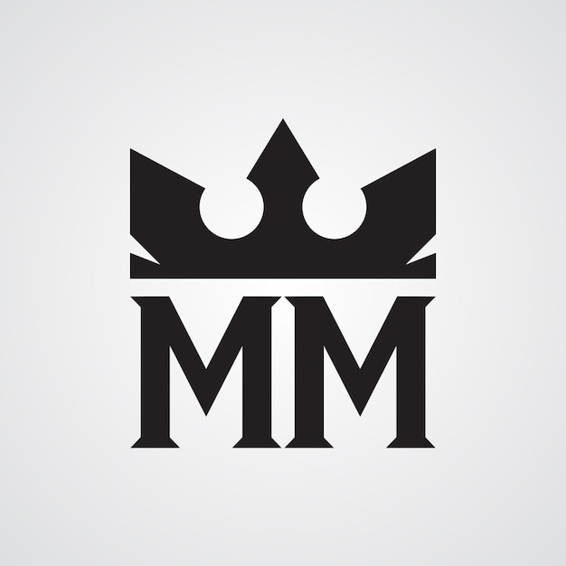 Plik wektorowy szablon projektu logo mordan mm ilustracja wektorowa royaltyfree