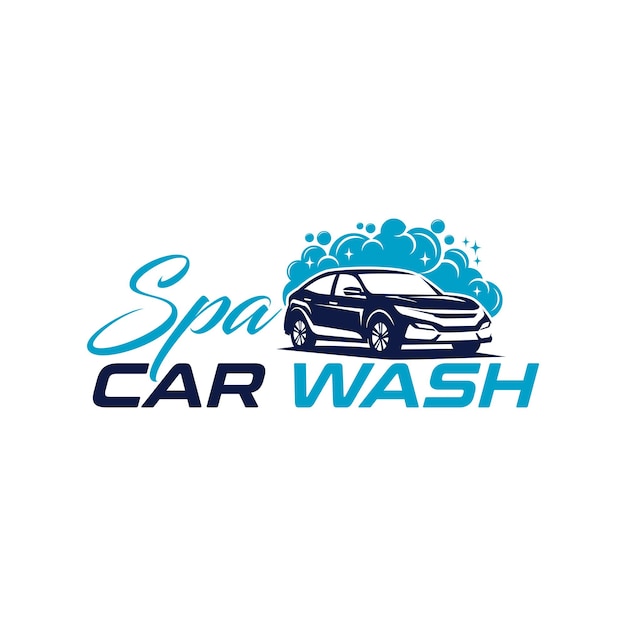 Plik wektorowy szablon projektu logo myjni samochodowej