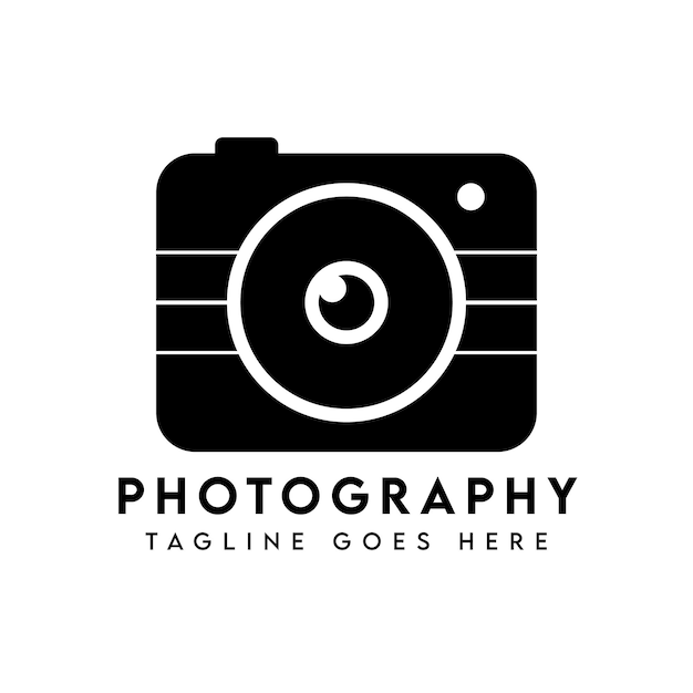 Szablon Projektu Logo Nowoczesnego Aparatu Fotograficznego