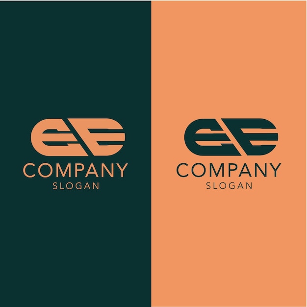 Szablon Projektu Logo Nowoczesny Monogram Początkowa Litera Ee