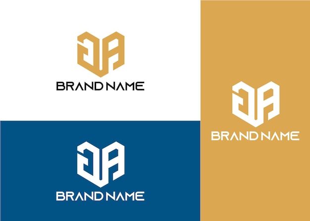 Szablon projektu logo nowoczesny monogram początkowa litera ge