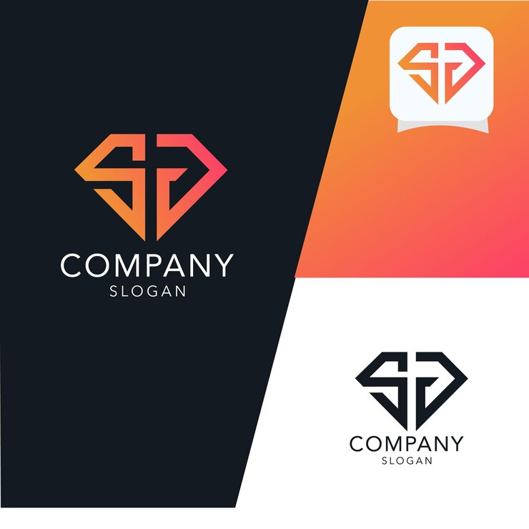 Szablon projektu logo nowoczesny monogram początkowa litera sg