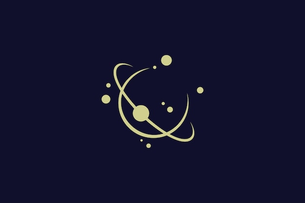 Szablon Projektu Logo Planety Saturn