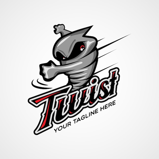 Szablon Projektu Logo Postaci Twister