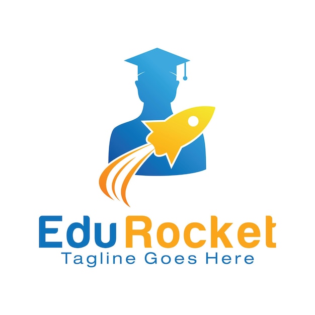 Szablon Projektu Logo Rocket Education