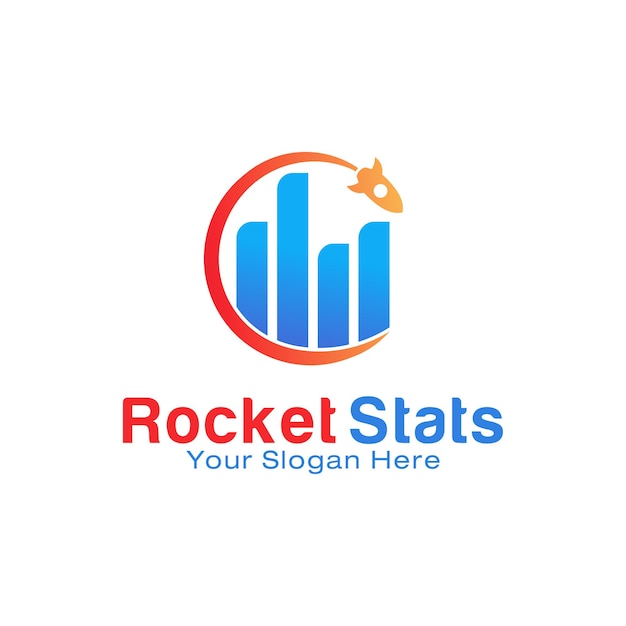 Szablon Projektu Logo Rocket Stats