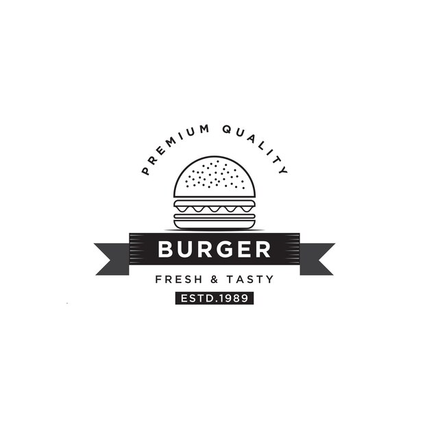 Szablon Projektu Logo Rocznika Burgera