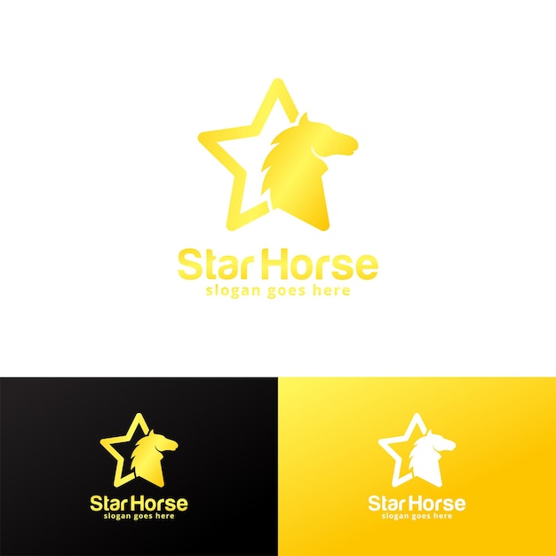 Szablon Projektu Logo Star Horse