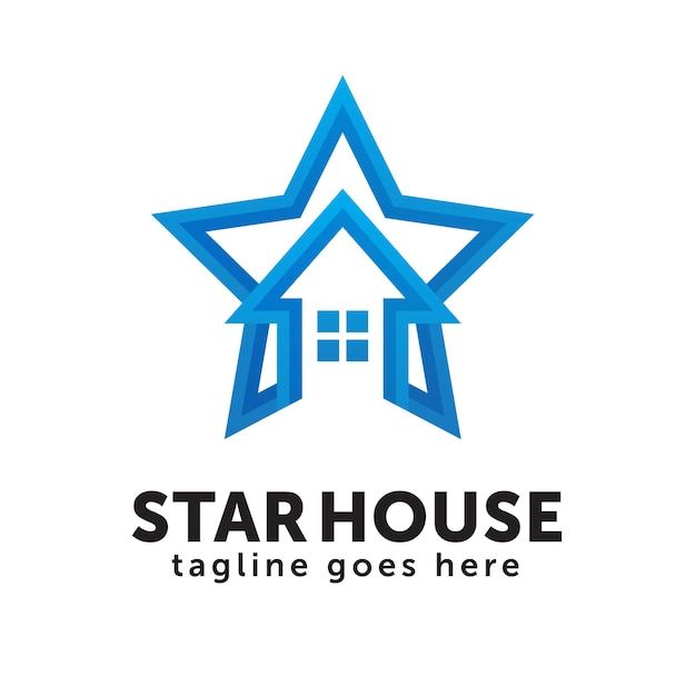 Szablon Projektu Logo Star House