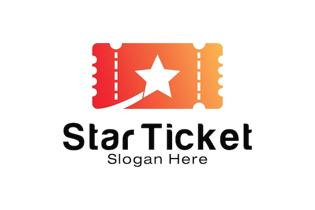 Szablon Projektu Logo Star Ticket