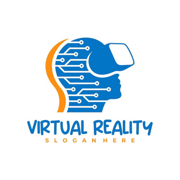 Szablon Projektu Logo Tech Virtual Reality Ilustracja Wektorowa Logo Creative Virtual Reality