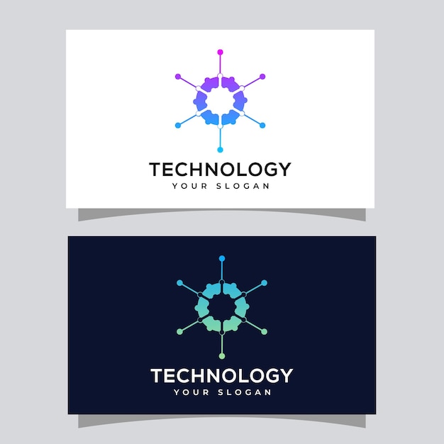 Szablon projektu logo technologii