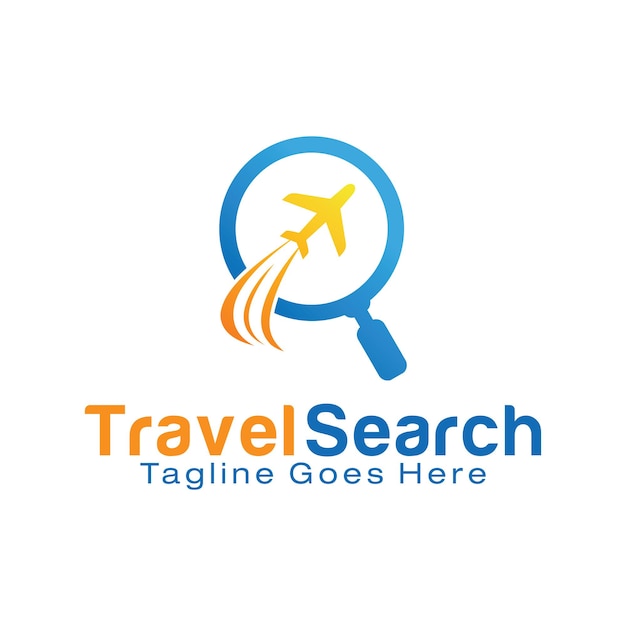 Szablon Projektu Logo Travel Search