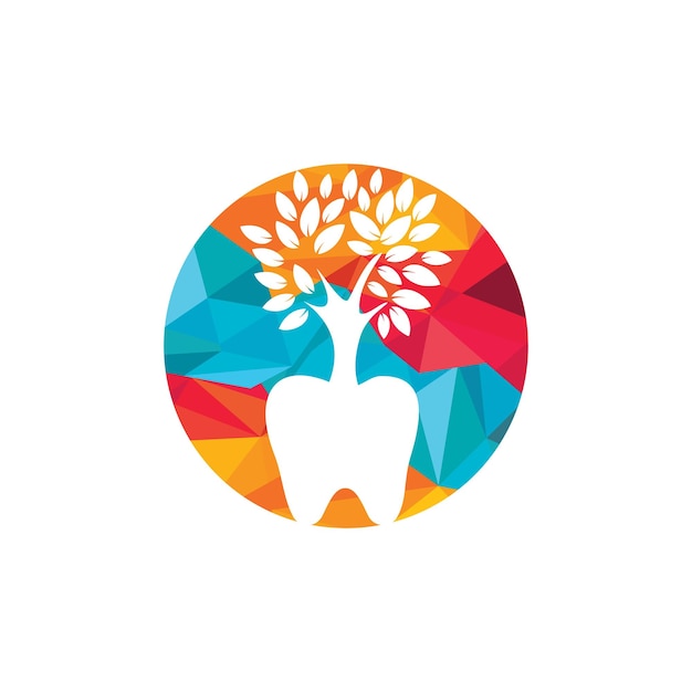 Szablon Projektu Logo Wektor Drzewa Dentystycznego