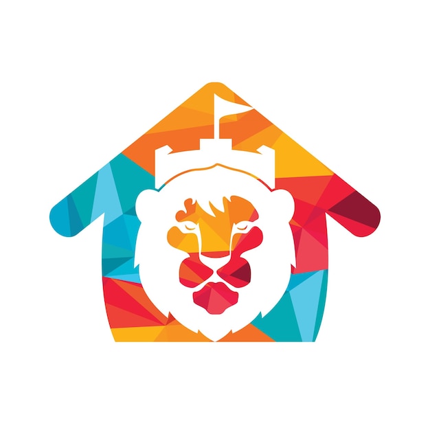 Szablon projektu logo wektor fort lew