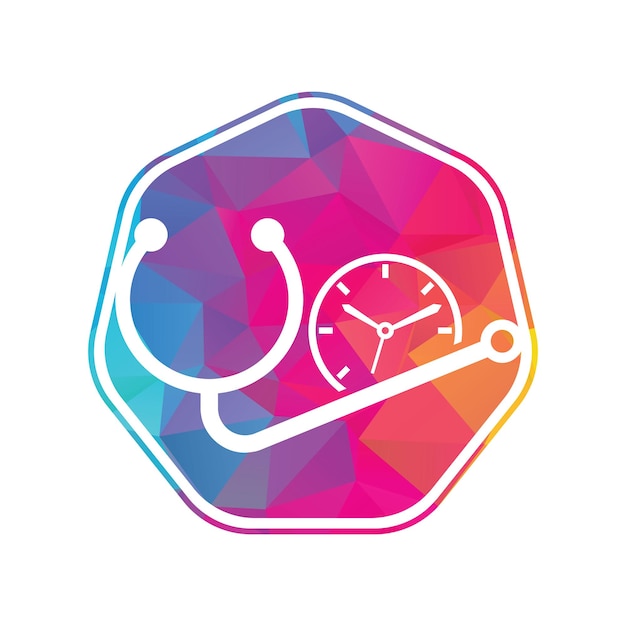 Plik wektorowy szablon projektu logo wektora czasu medycznego koncepcja logo zdrowia i medycyny lub apteki