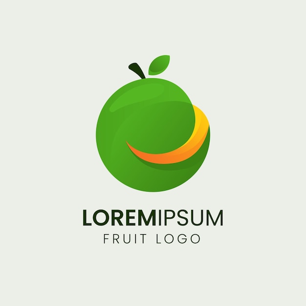 Plik wektorowy szablon projektu logo zielonej limonki