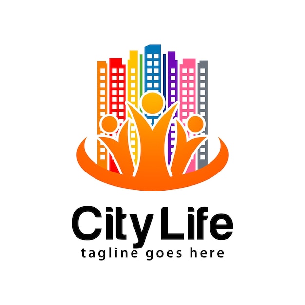 Szablon projektu logo życia miasta