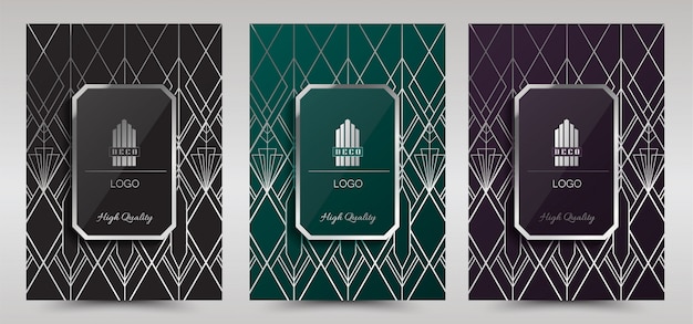 Szablon projektu Luxury Premium Art Deco Cover Layout,