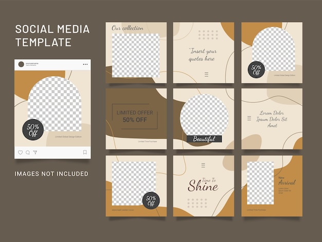 Szablon projektu Post Social Media Fashion Bundle