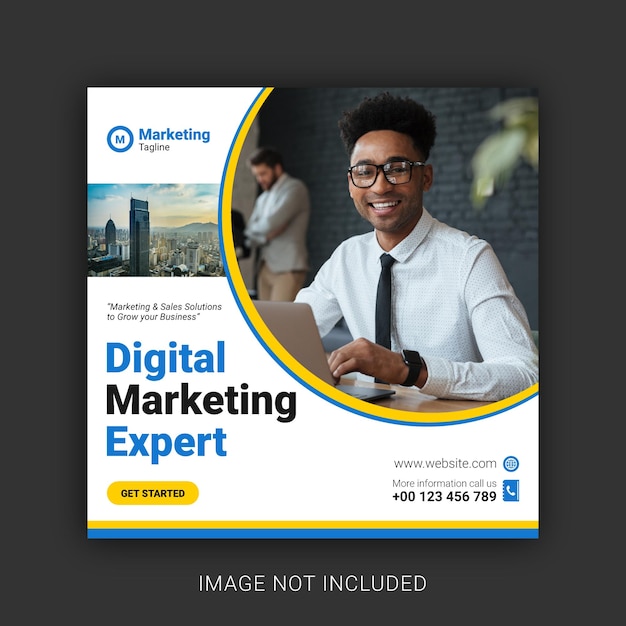 Szablon projektu postu marketingu cyfrowego 6