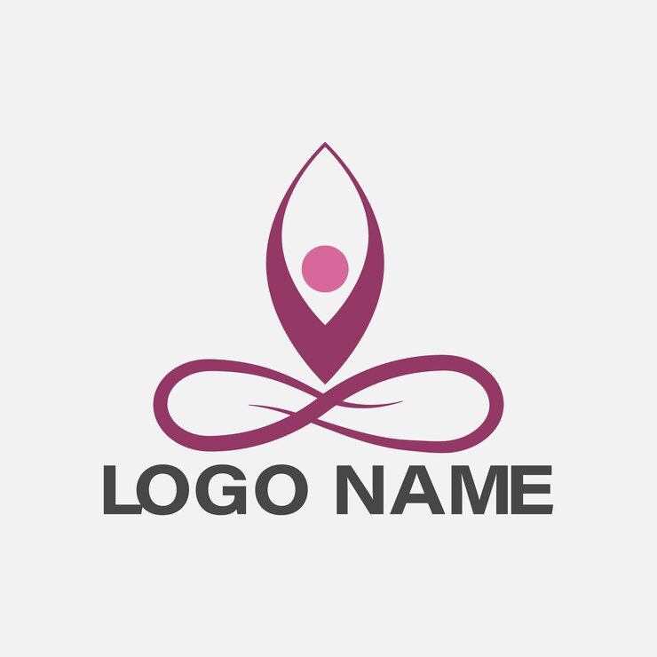 Wektor szablon projektu profesjonalnego logo jogi