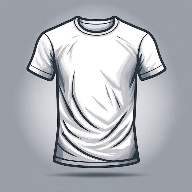 Plik wektorowy szablon projektu pustej białej koszulki wektor realistyczny szablon puste dla mody męskiej i damskiej