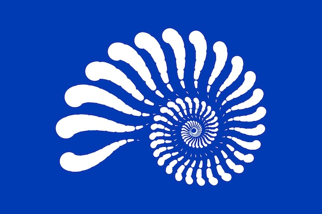 Szablon projektu symbol nautilus muszli