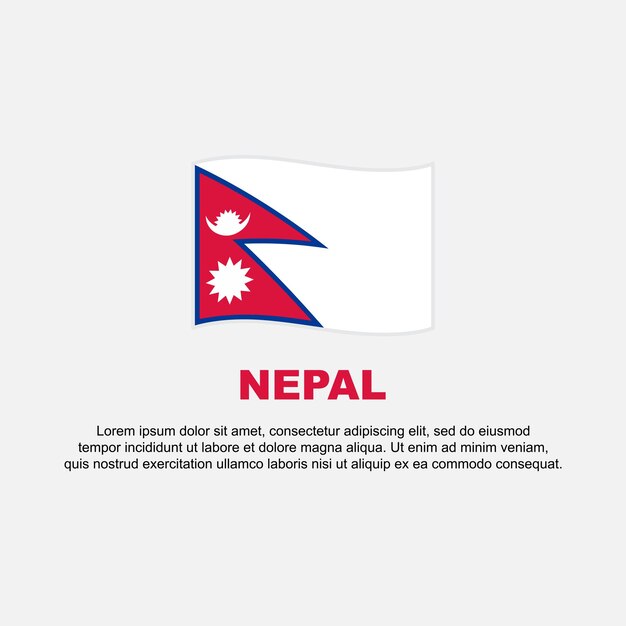 Szablon Projektu Tła Flagi Nepalu Baner Dzień Niepodległości Nepalu W Mediach Społecznościowych Post Nepal Tło