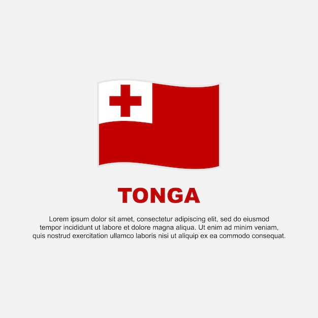 Szablon projektu tła flagi Tonga Tonga Transparent Dzień Niepodległości w mediach społecznościowych Post Tło Tonga