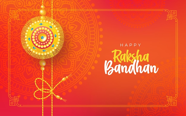 Szablon Projektu Tła Happy Raksha Bandhan