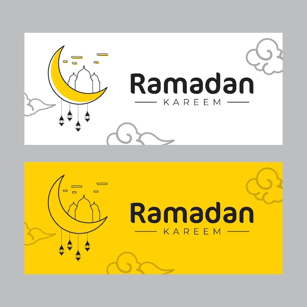 Szablon Projektu Transparentu Ramadan Złoty Islamski Ornament