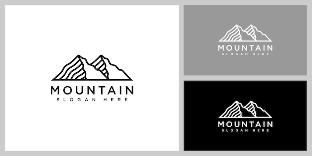 Szablon Projektu Wektor Logo Góry