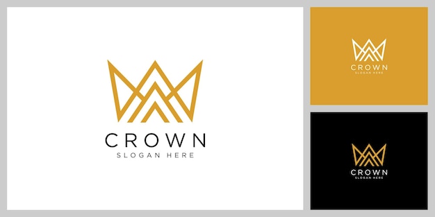 Szablon Projektu Wektor Logo Korony