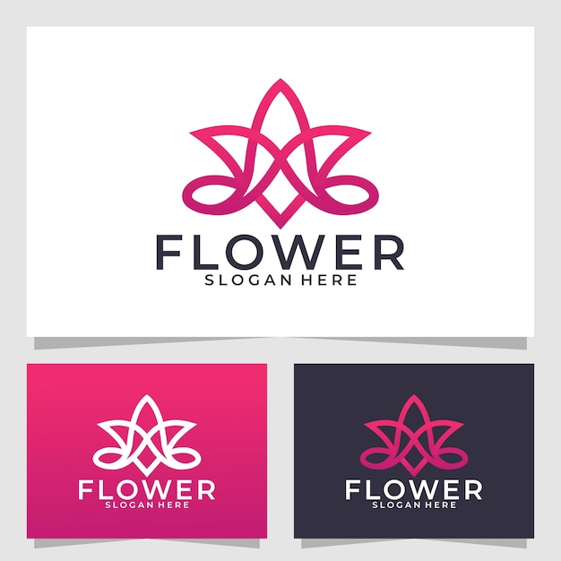 Szablon Projektu Wektor Logo Kwiat