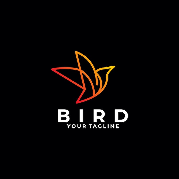 Szablon Projektu Wektor Logo Streszczenie Ptak