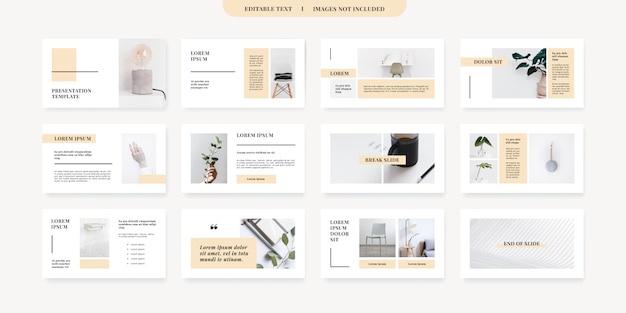 szablon slajdów PowerPoint w minimalnym stylu