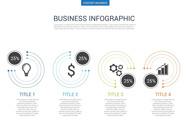 Szablon Slajdu Prezentacji Biznes Infographic