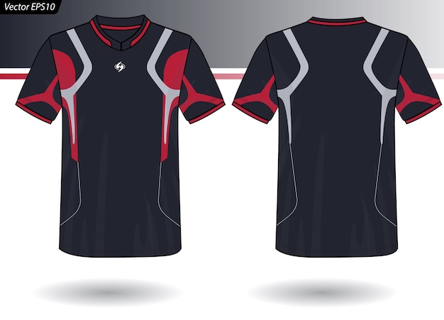 Szablon sportowy Jersey dla mundurów drużynowych