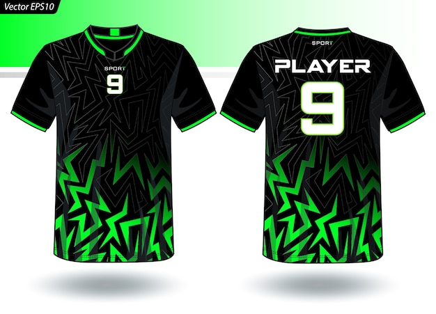 Szablon sportowy Jersey dla mundurów drużynowych