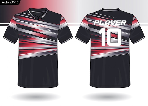 Szablon sportowy Jersey dla mundurów drużynowych
