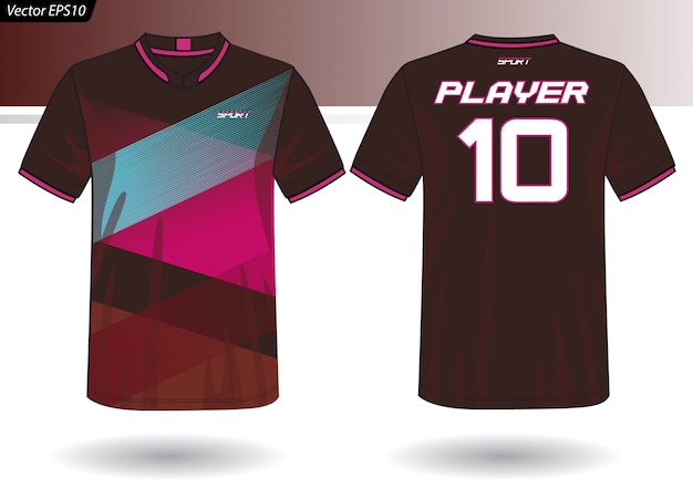 Szablon sportowy Jersey dla mundurów drużynowych