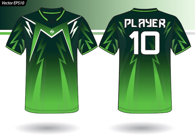 Szablon sportowy Jersey dla mundurów drużynowych