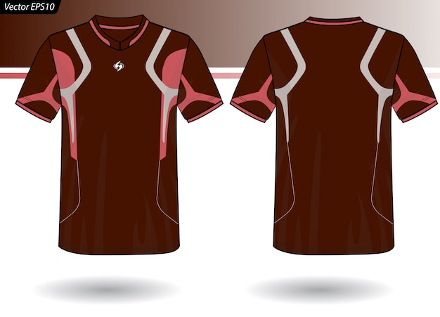 Szablon sportowy Jersey dla mundurów drużynowych