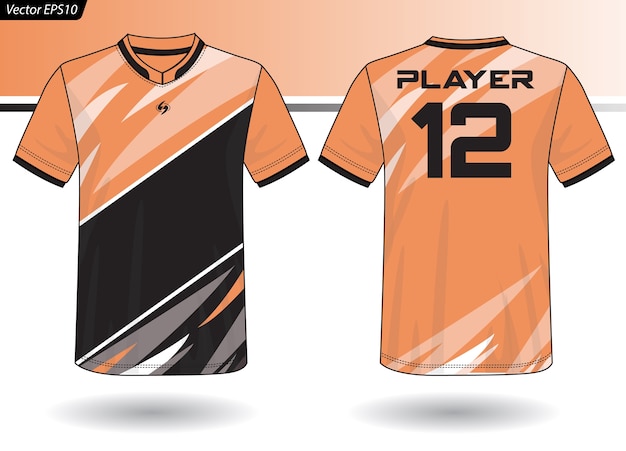 Szablon sportowy Jersey dla mundurów drużynowych