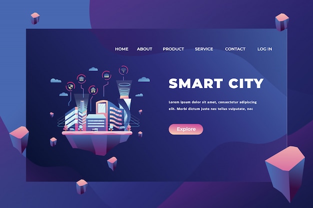 Szablon Strony Docelowej Smart City