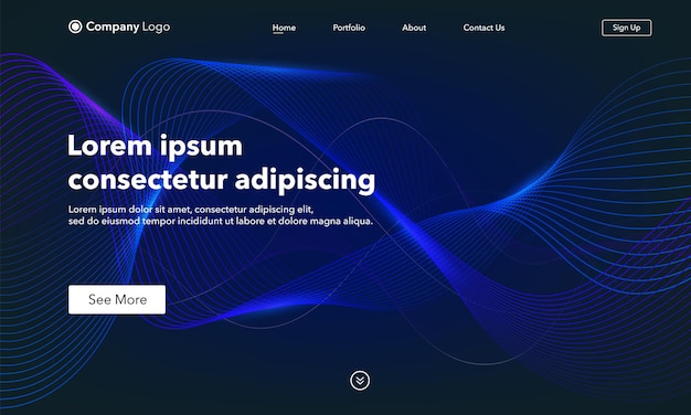 Szablon strony docelowej. Streszczenie tło strony internetowej.